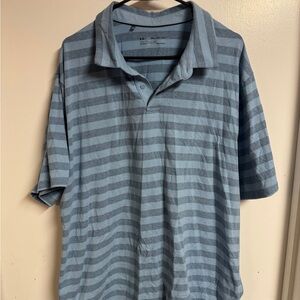UA XXL Men's Blue Striped Polo Shirt